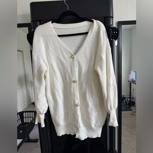 COMMENSE Pearl Of Joy Oversized Cardigan